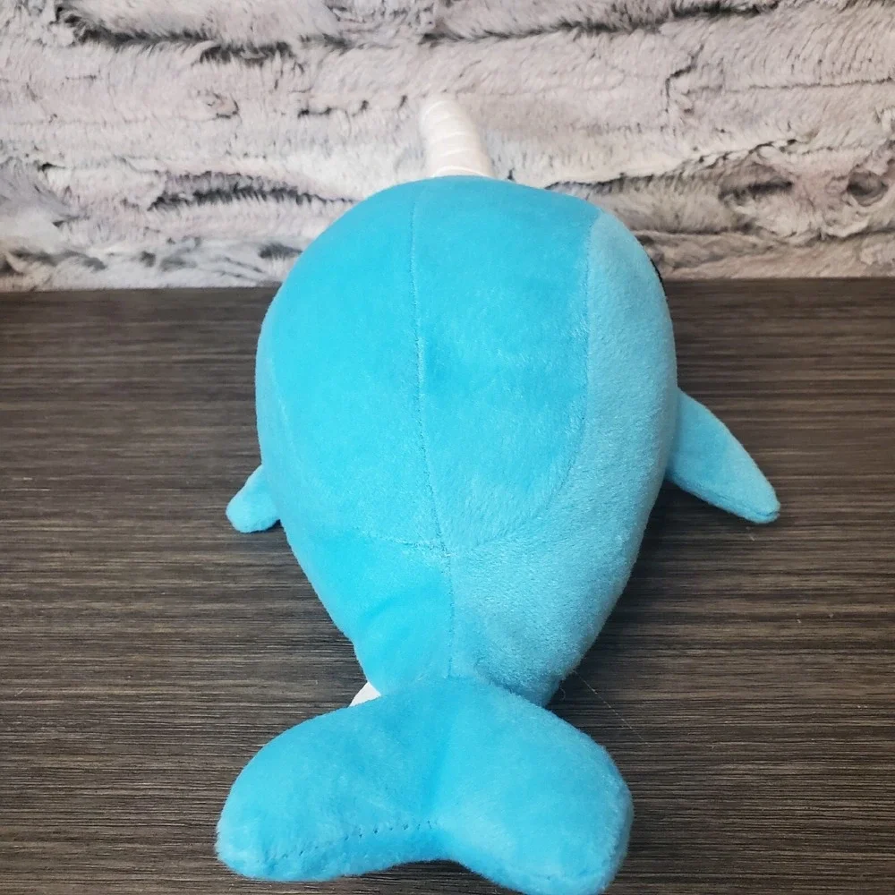 Peek A Boo Toys Narwhal Plush Baby Blue 12